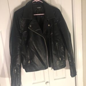 Faux leather jacket